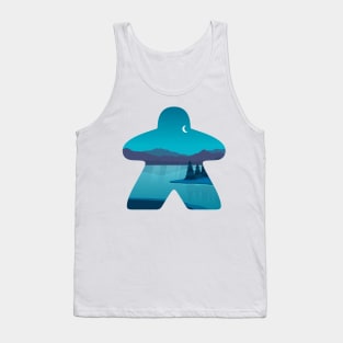 Night Time Board Game Meeple Tank Top